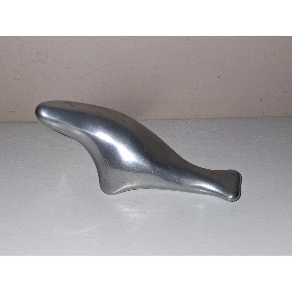 Vintage Gord Hoselton Signed Aluminum Dolphin Sculpture #124 Mid Century Modern